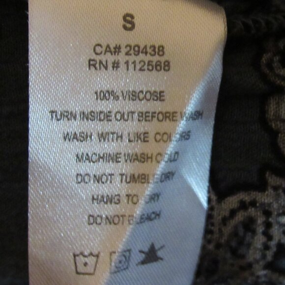 Miss Me Womens Cold Shoulder Blouse Small Long Sleeve Blue Floral Print Elegant - Picture 7 of 7